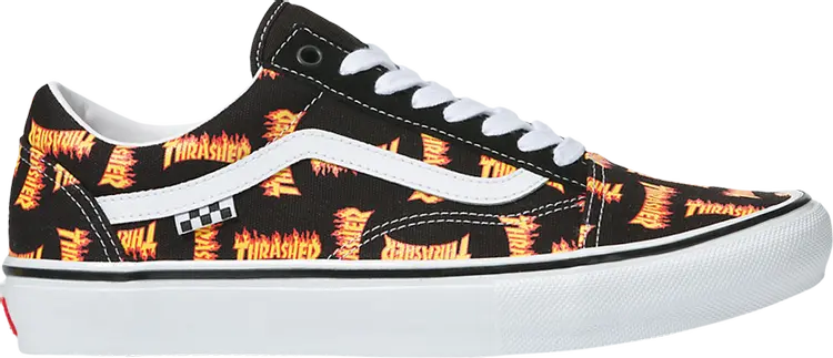 

Кеды Vans Thrasher x Skate Old Skool Allover Thrasher Logo, черный