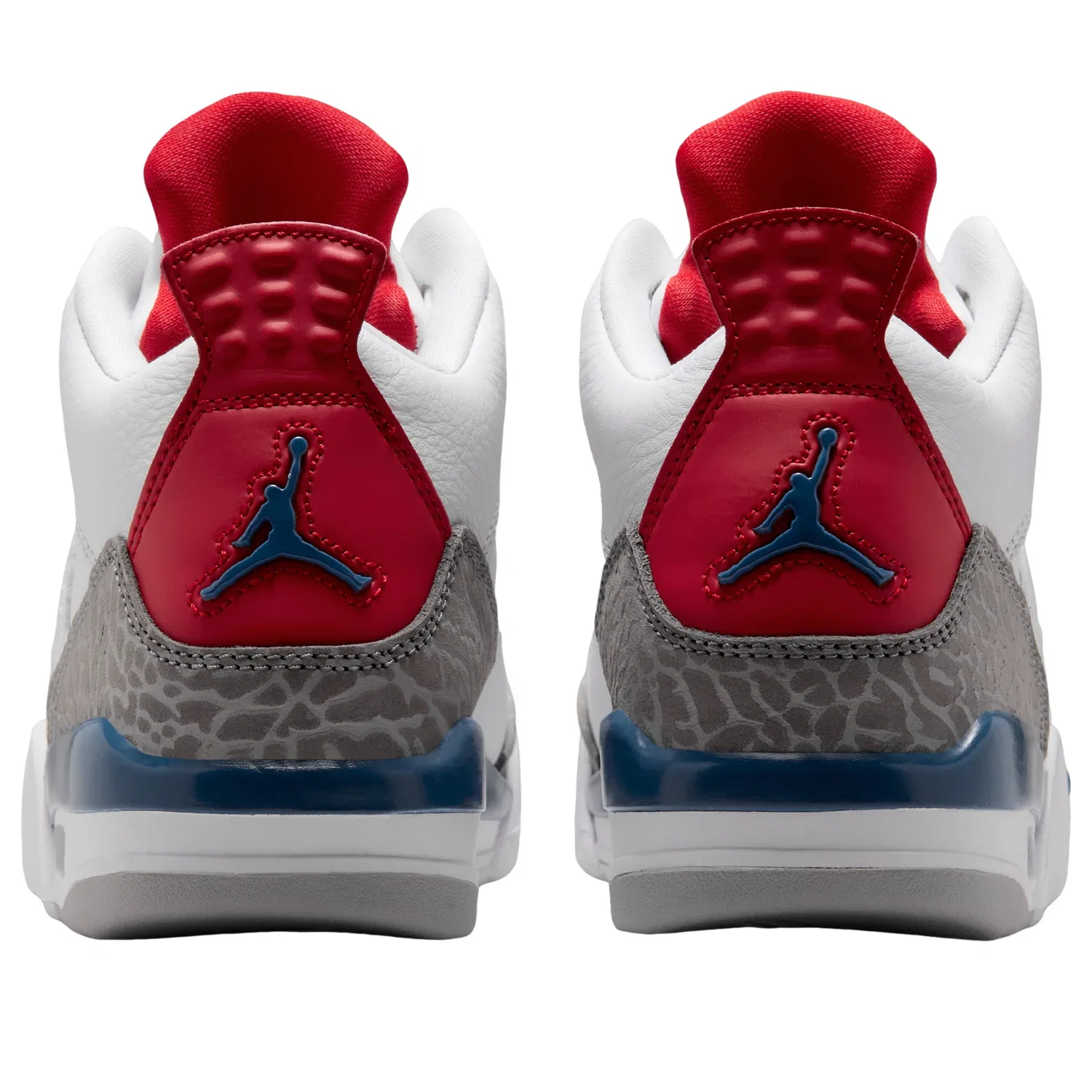 Детские кроссовки с кожаным верхом Air Jordan Son of Mars Low 'White Varsity Red' Jordan, White/Varsity Red/Light Smoke Grey/True Blue — фото 4