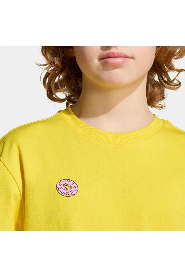 Детская футболка для девочек с принтом The Simpsons Graphics Adidas, Yellow — фото 3