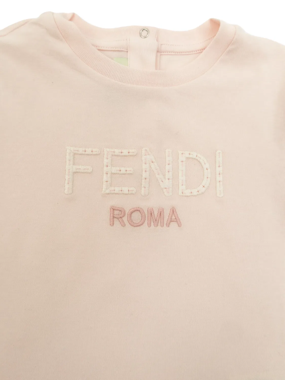 Футболка с коротким рукавом с вышивкой FENDI, розовый — фото 4