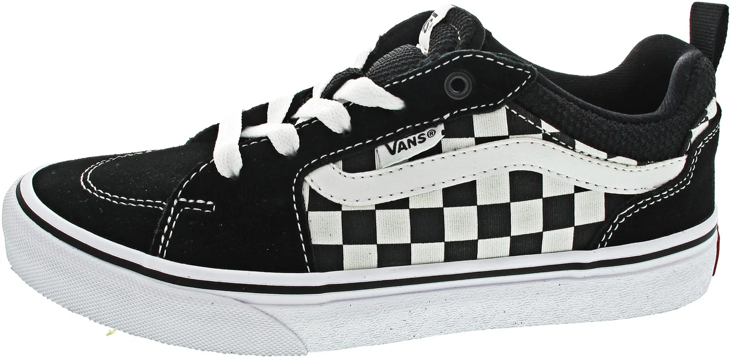 Детские кроссовки для мальчиков с принтом Filmore Vans, Black And White Checkerboard