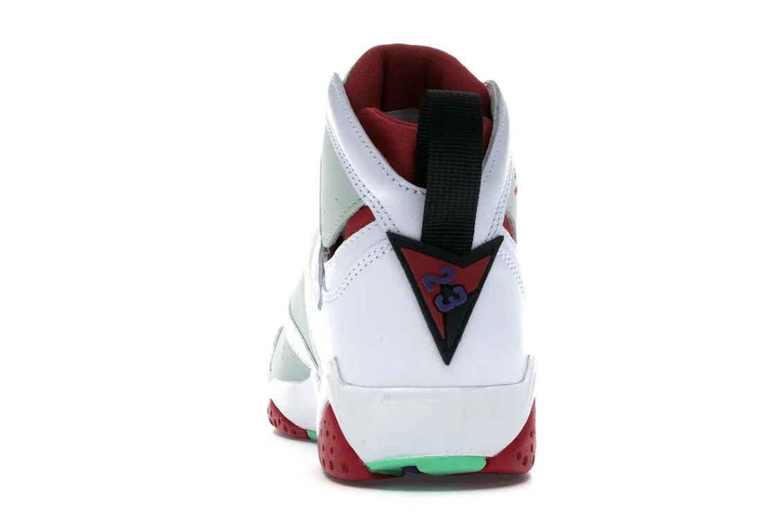 Детские кроссовки с принтом Jordan 7 Retro Jordan, White/True Red-Light Silver-Tourmaline — фото 4