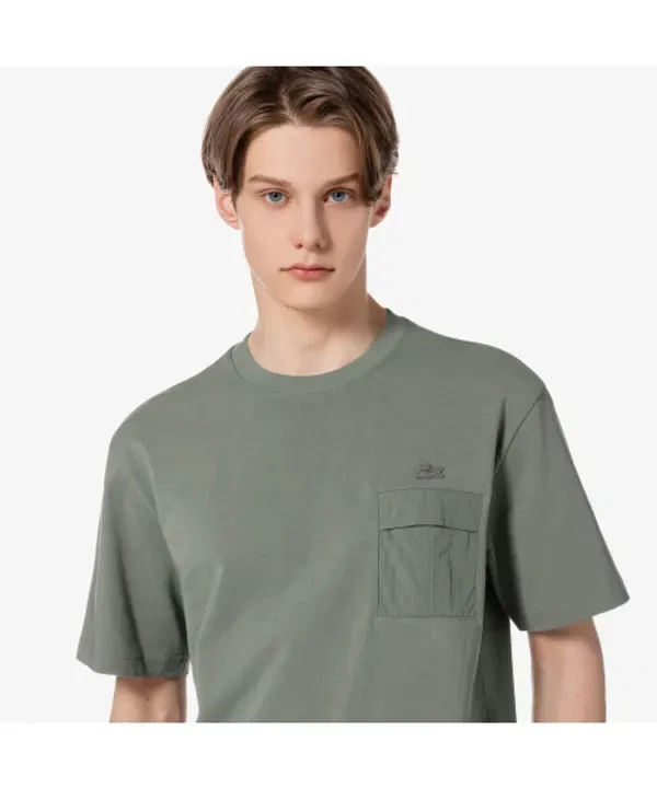 Футболка с карманом Lacoste, синий — фото 2