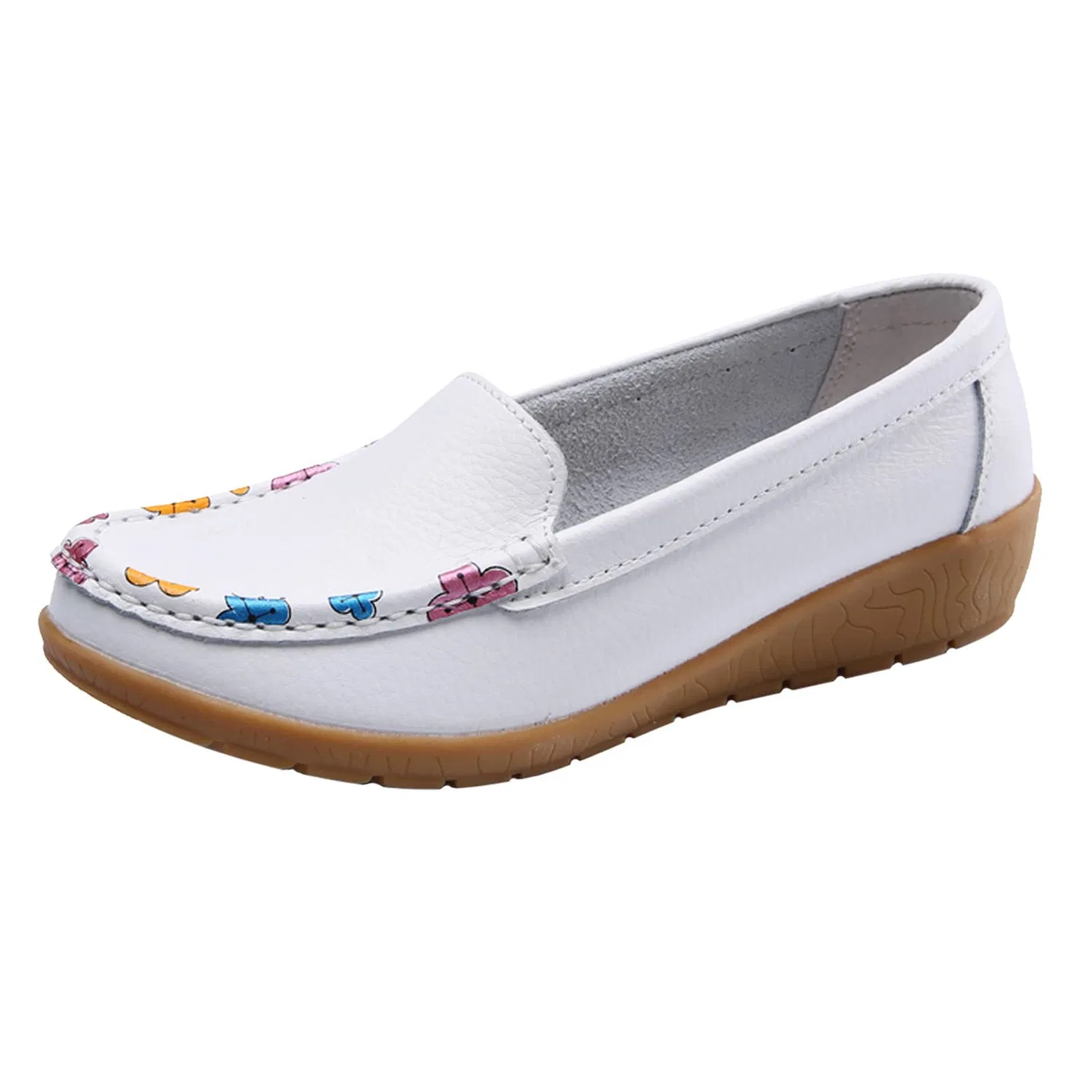Детские туфли для девочек slip-on PAIDAXING, White