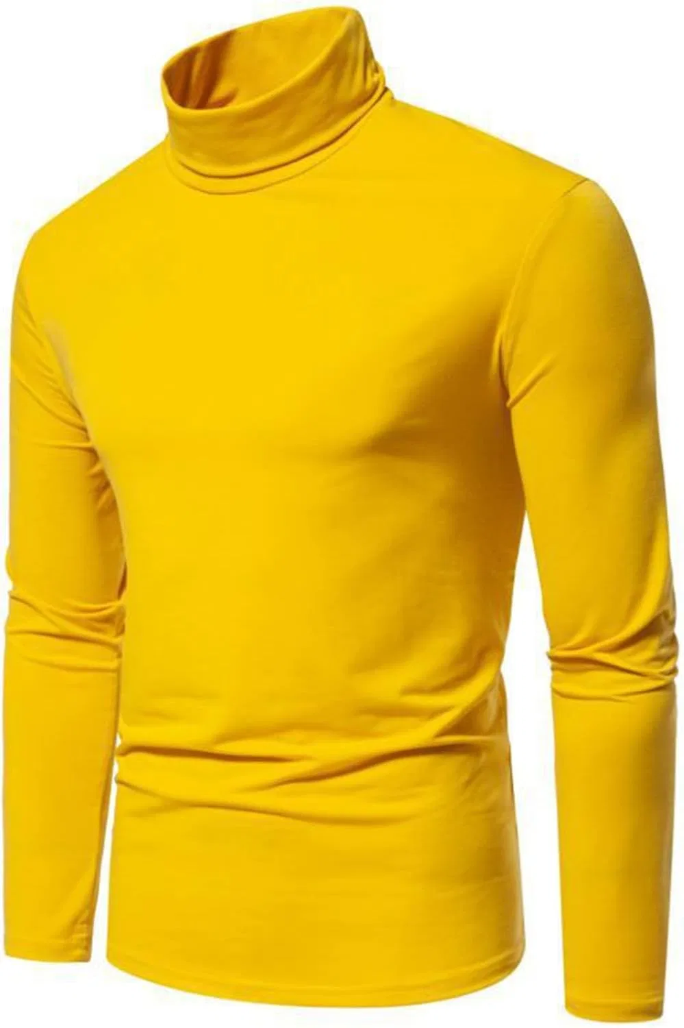 Мужская водолазка slim fit термобелье, Yellow — фото 2