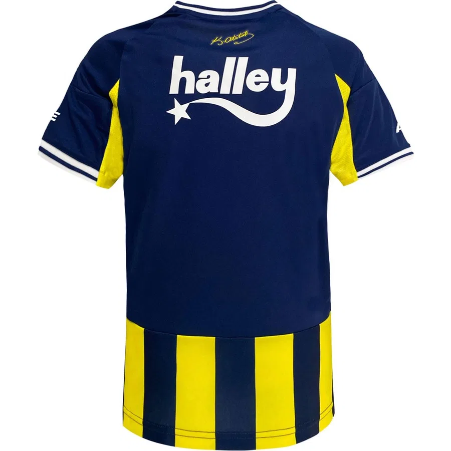 Футболка с принтом Fenerbahçe 2025/26 Çubuklu Forma adidas, Желтый/Темно-синий — фото 2
