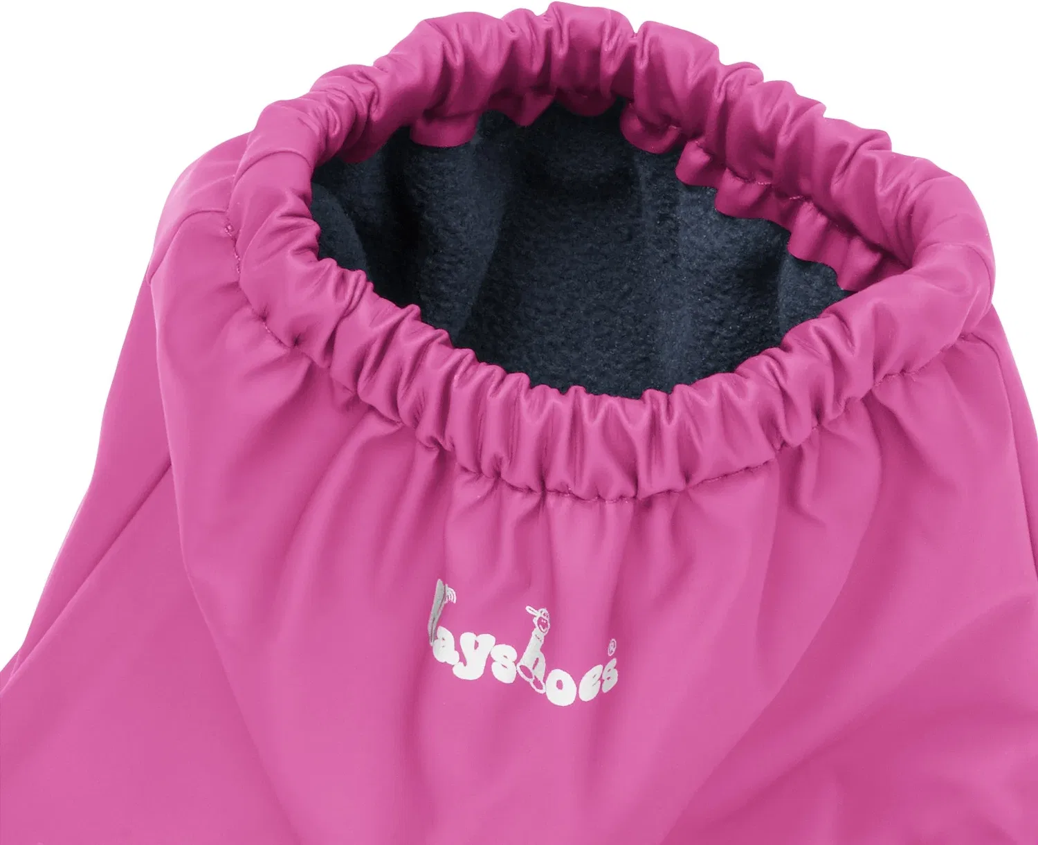Резиновые сапоги детские с флисовой подкладкой Regenfüßlinge Playshoes, розовый — фото 2