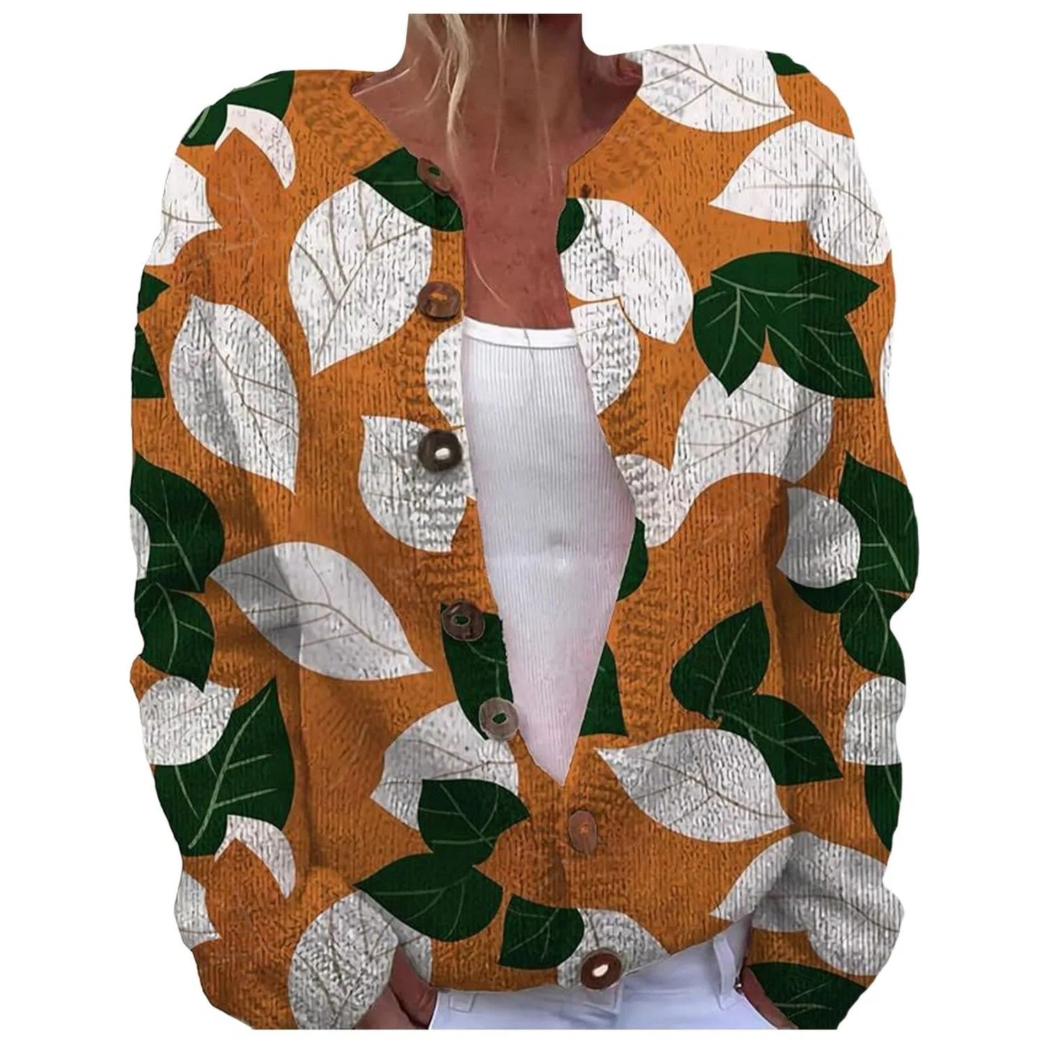 Женский кардиган с принтом Vintage Floral Print, Motivo 10