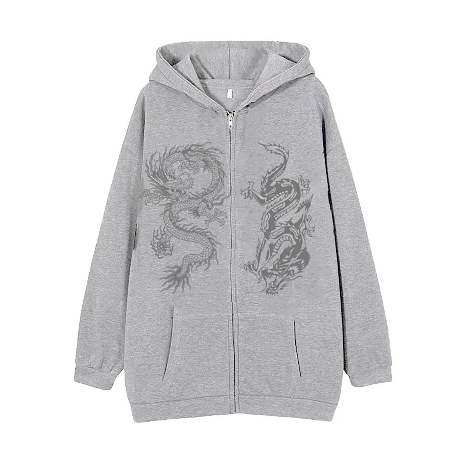 Мужское худи с принтом Oversized Zip Hoodie, Gy2