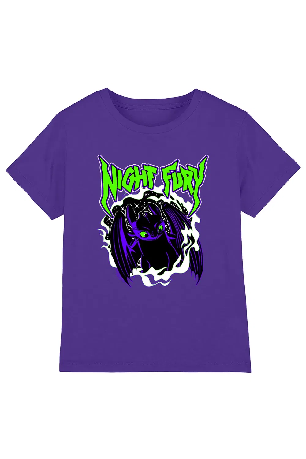 Детская футболка с принтом Night Fury Toothless Nbcu, Purple