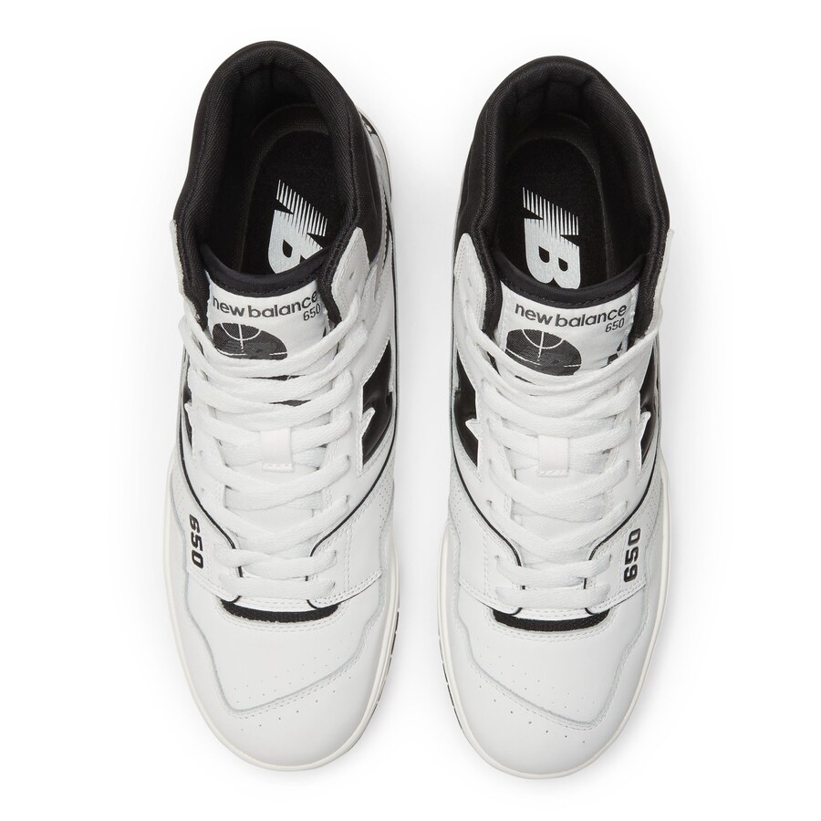 Высокие кеды new balance High-Top Sneakers 650, белый — фото 4