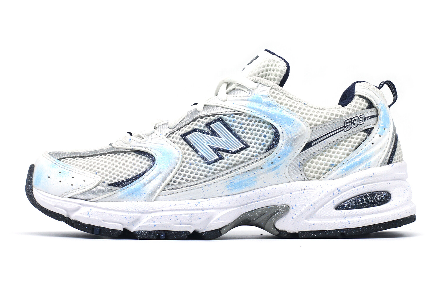

Кроссовки NB 530 унисекс с низким верхом белый/синий New Balance
