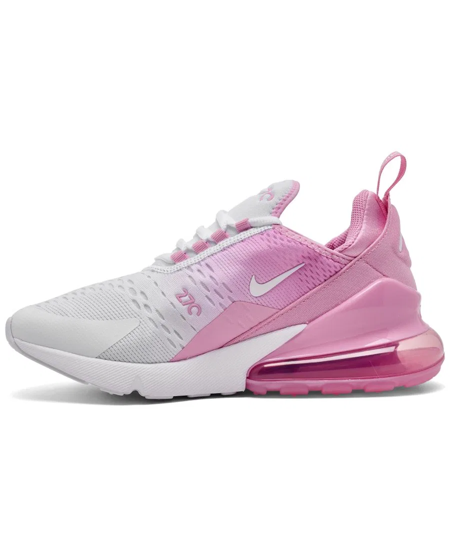 Кроссовки детские Nike Air Max 270 Running, Pink Rise White — фото 2