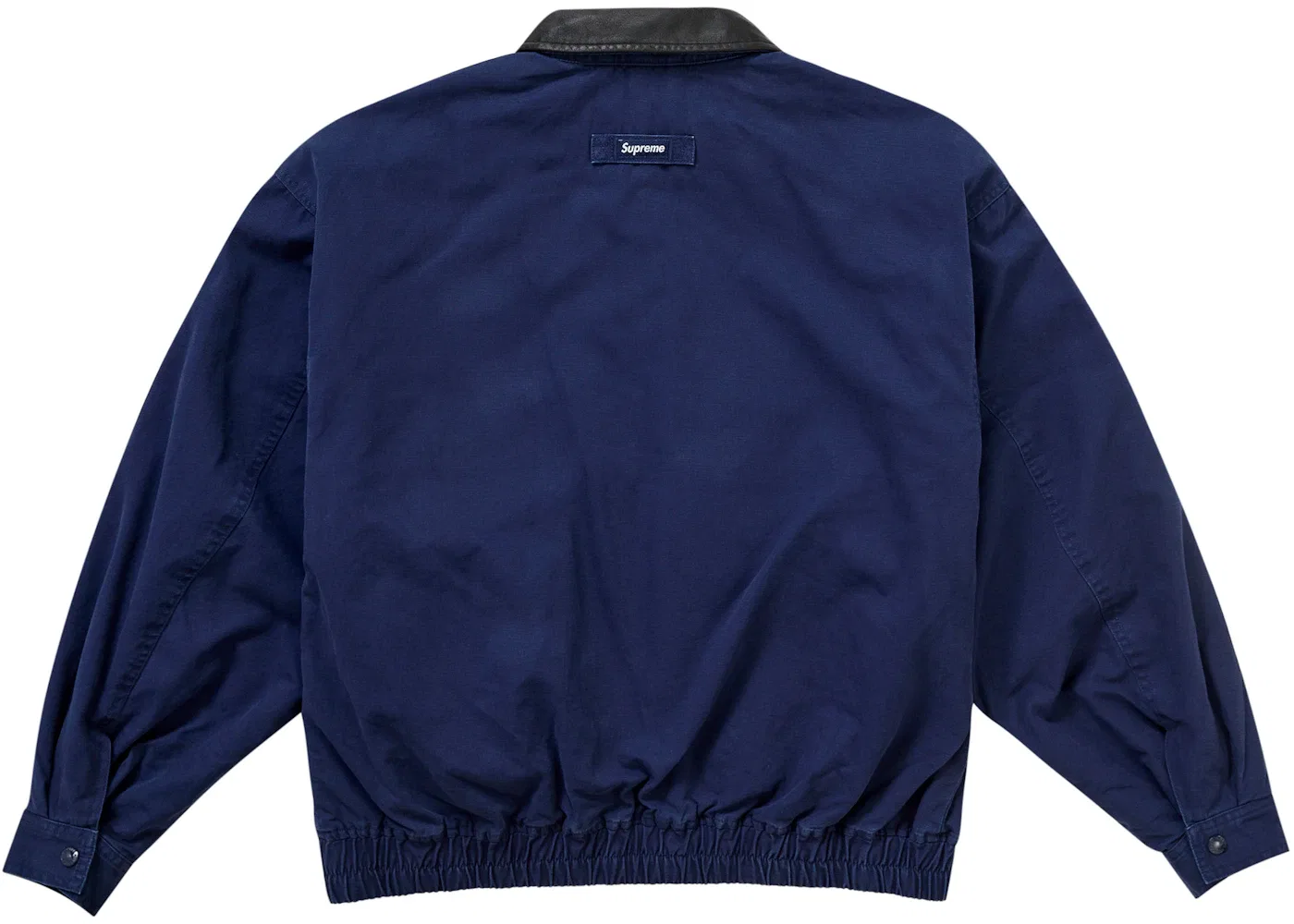 Мужская куртка-утилити с кожаным воротником Supreme FW24, Navy — фото 2