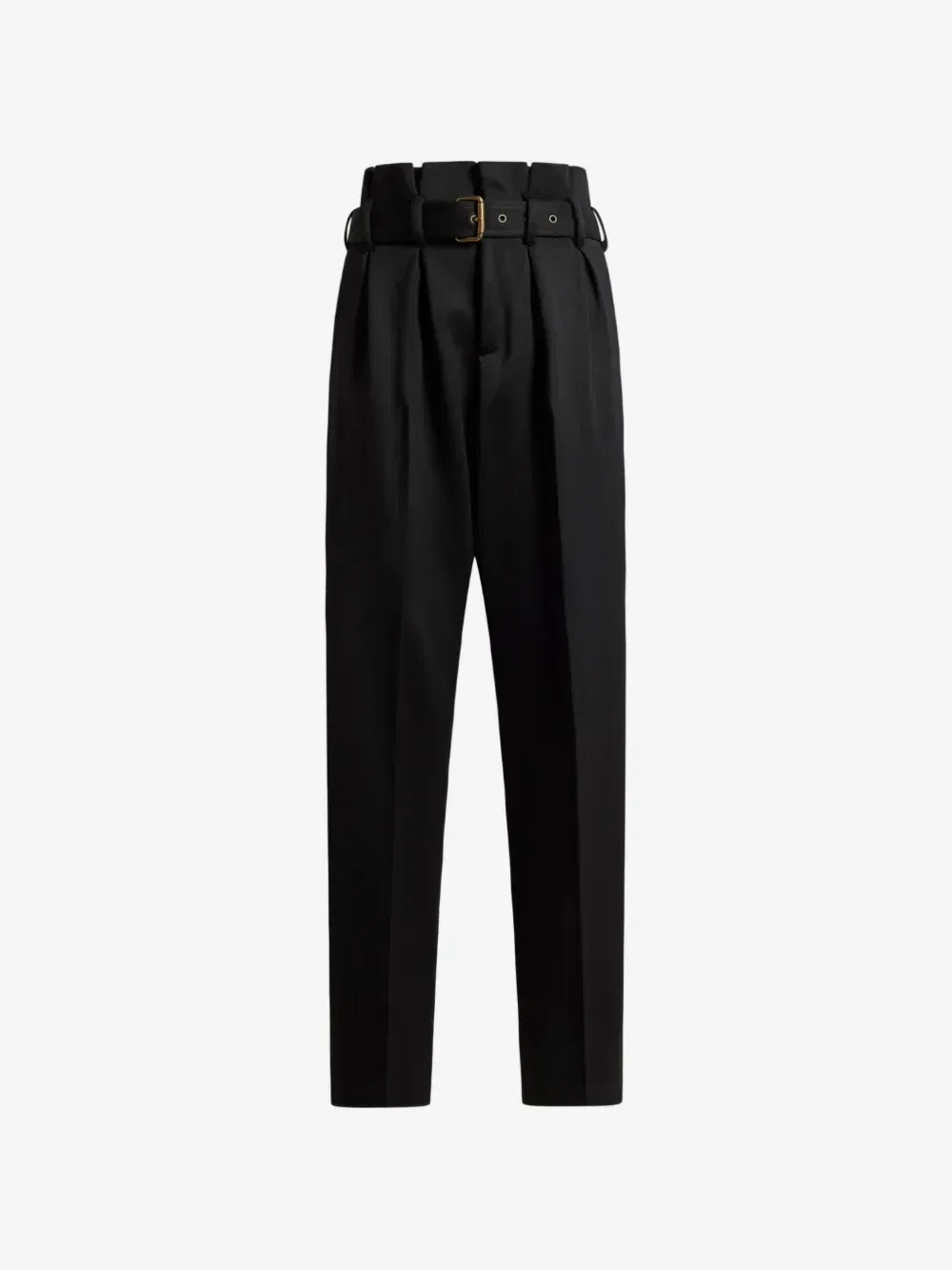 Широкие брюки с поясом ETRO, черный
