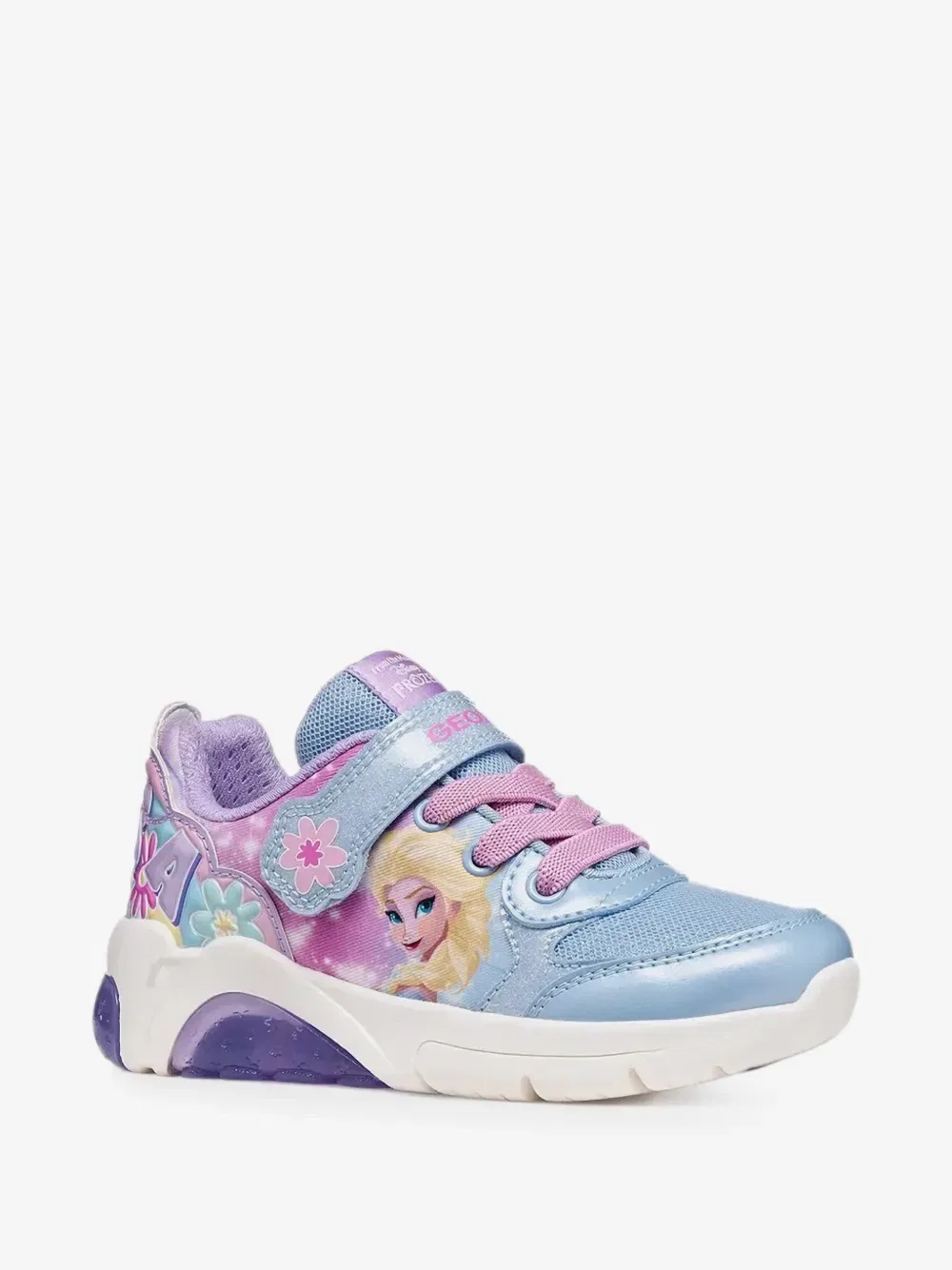 Кроссовки с липучками X Disney Frozen Fadinlight Geox Kids, синий