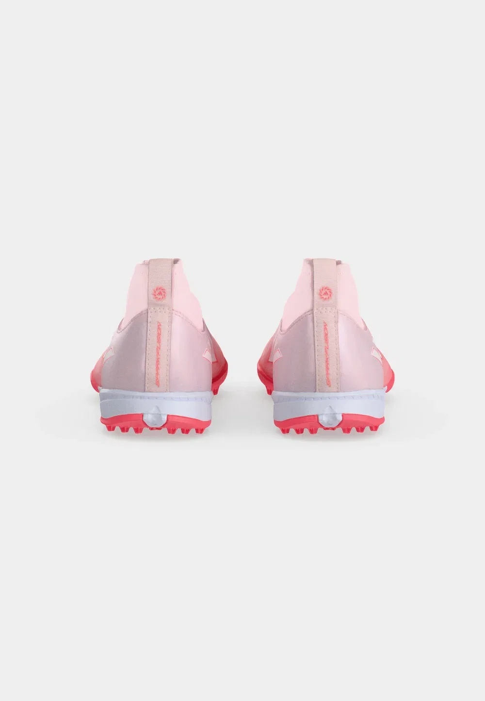 Детские футбольные бутсы F50 Sparkfusion League Mid Cut Turf унисекс - для искусственных газонов Adidas Performance, Solar Turbo/Footwear White/Distilled Pink — фото 4