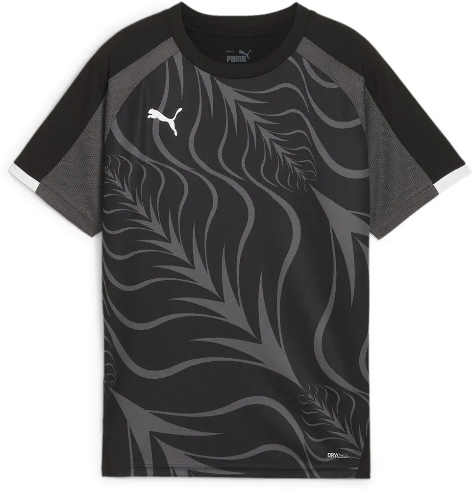 Футболка спортивная с принтом individualLIGA Graphic Jersey Jr Puma, черный