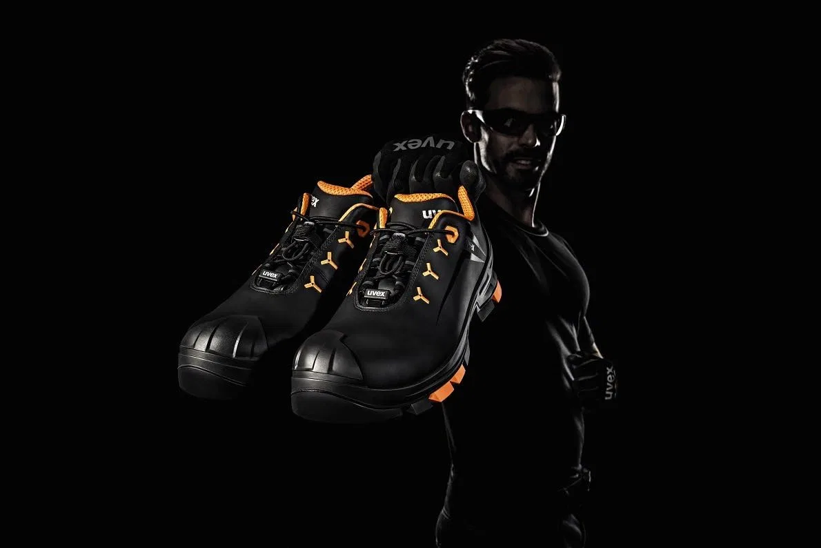 Мужские защитные ботинки Uvex 2 Vibram 6529239 ESD, размер S3, цвет: 39, черные, красные, 1 пара — фото 2