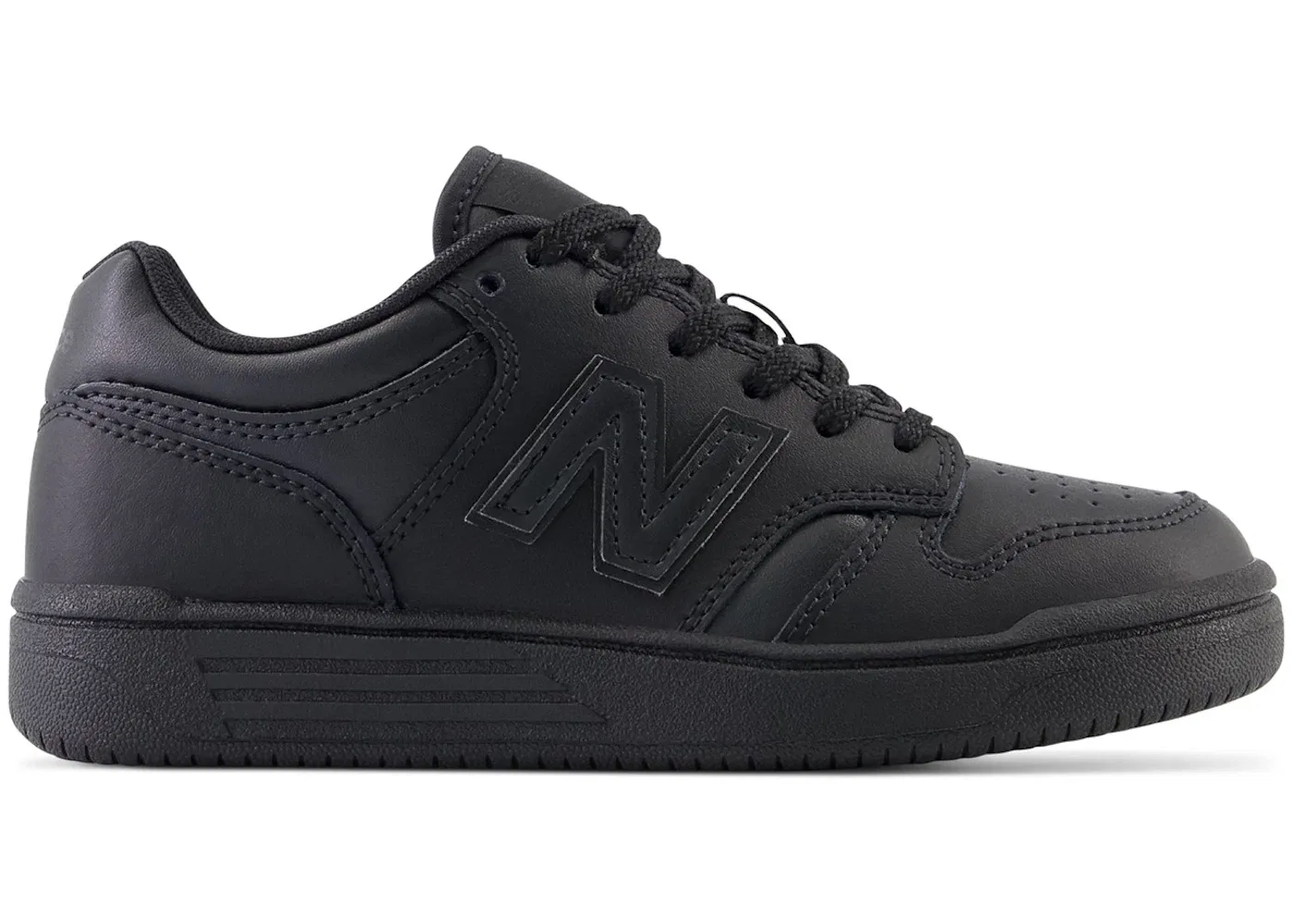 Детские кроссовки для мальчиков с замшевыми вставками New Balance 480, Black