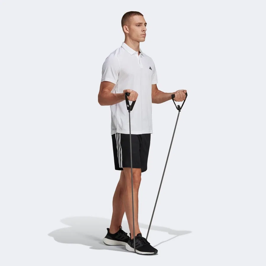 Мужское поло с длинным рукавом Training Essentials adidas, Белый — фото 2