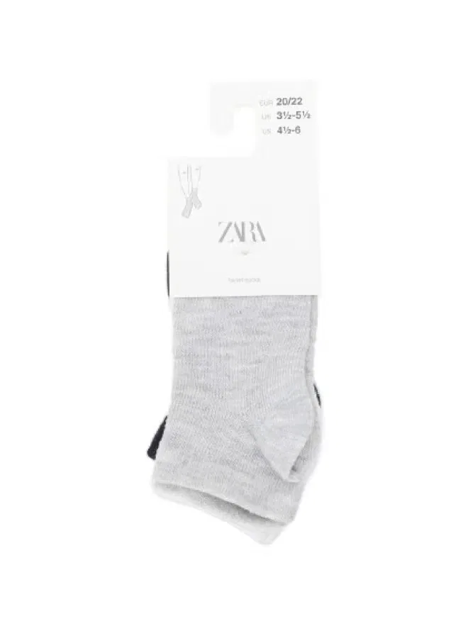 Носки детские дышащие хлопковые Zara, серый