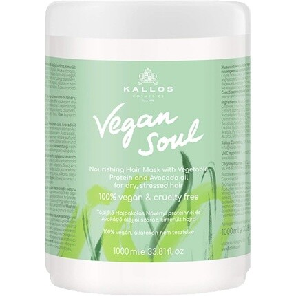 

Маска для волос Vegan Soul с растительными белками 1000мл, Kallos