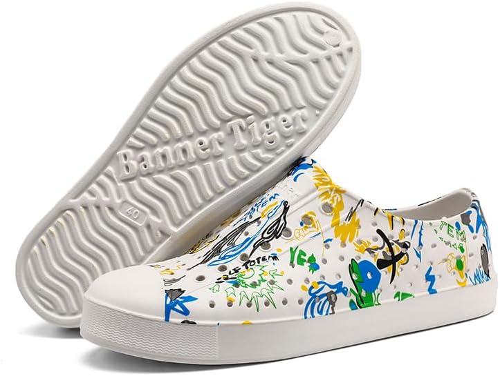 

Мужские садовые сабо CERYTHRINA: дышащие повседневные тапочки с принтом - сандалии на шнурках с сетчатыми отверстиями - обувь для дома/улицы, пляжа и душа для обоих полов, синий