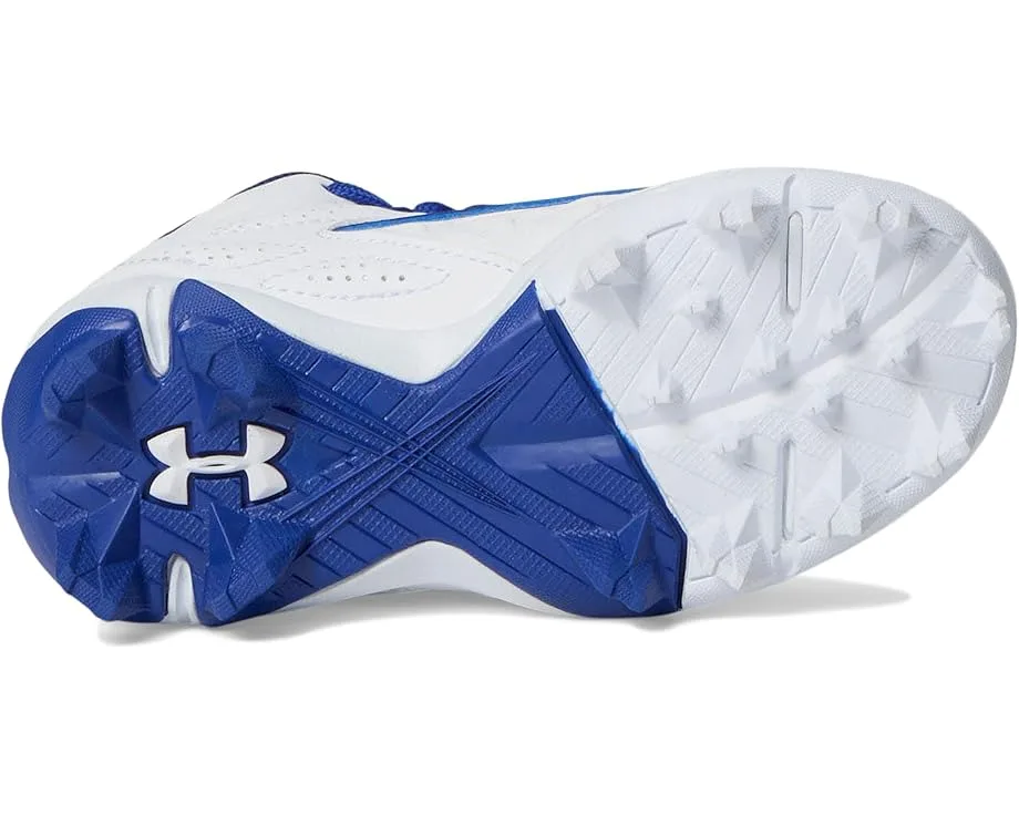 Кроссовки Under Armour Kids Leadoff Mid RM Jr. 3.0 (Toddler/Little Kid/Big Kid), Royal/White/Royal — фото 3
