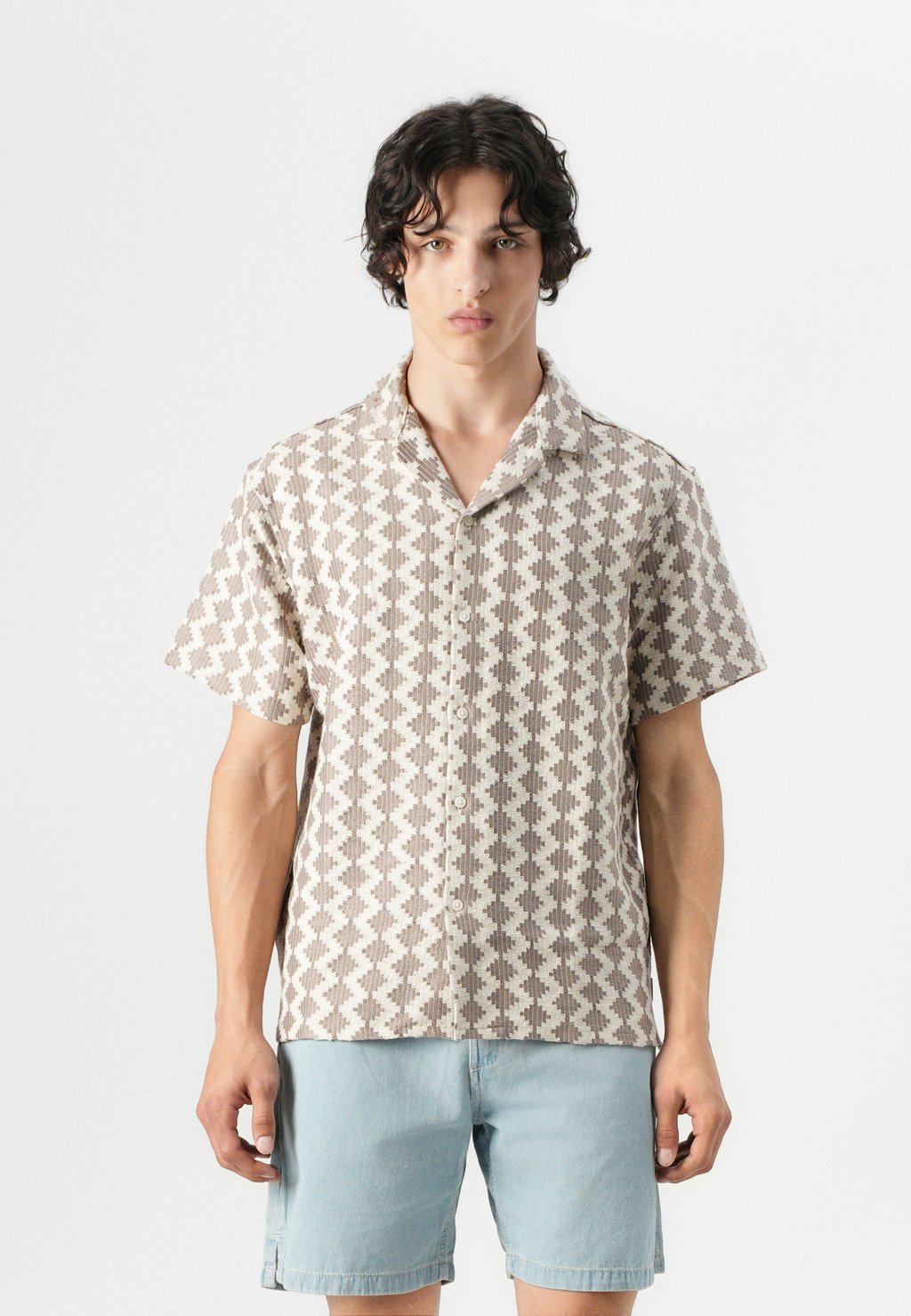 

Рубашка JORSUMMER LUKE RESORT SHIRT Jack & Jones, светло-коричневый