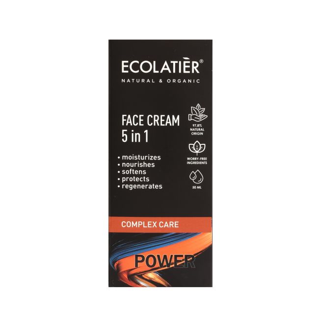 

Крем для лица Power complex care 5 в 1 Ecolatier, 50 мл