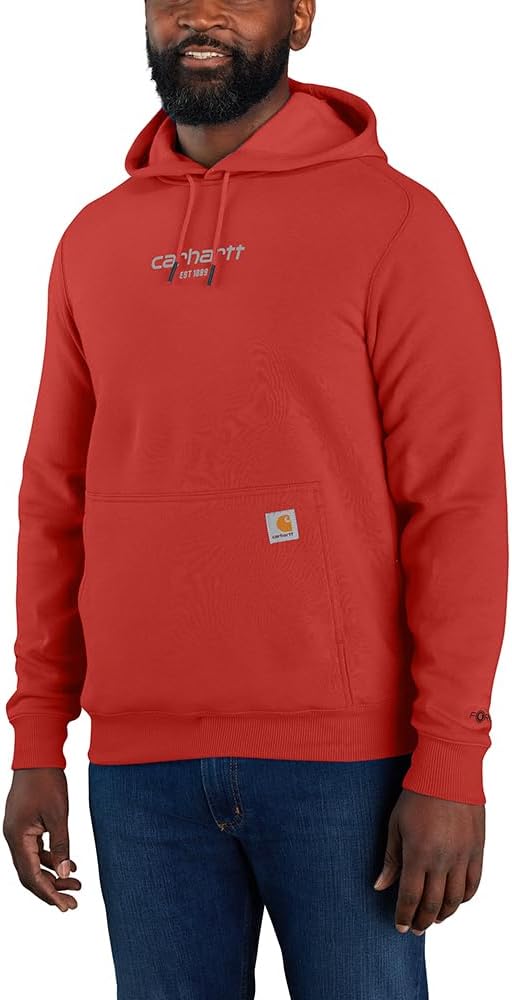 

Carhartt мужская толстовка 105569 Force Relaxed Fit легкая с логотипом, Red Barn, Красный, Carhartt мужская толстовка 105569 Force Relaxed Fit легкая с логотипом, Red Barn
