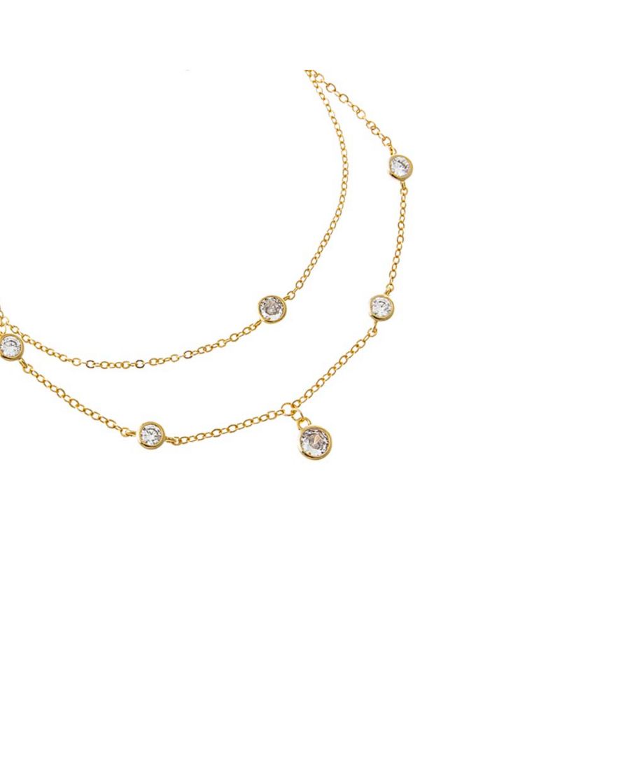 

Браслет с позолотой и оправой из кубического циркония by Adina Eden, Gold