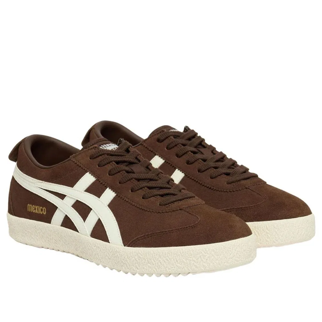 Кроссовки Onitsuka Tiger Mexico 66 Delegation 'Dark Brown Cream' 1183C344-200, коричневый — фото 2