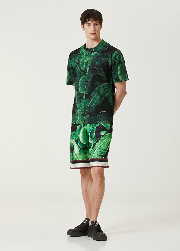Футболка с рисунком банана Dolce&Gabbana, зеленый — фото 2