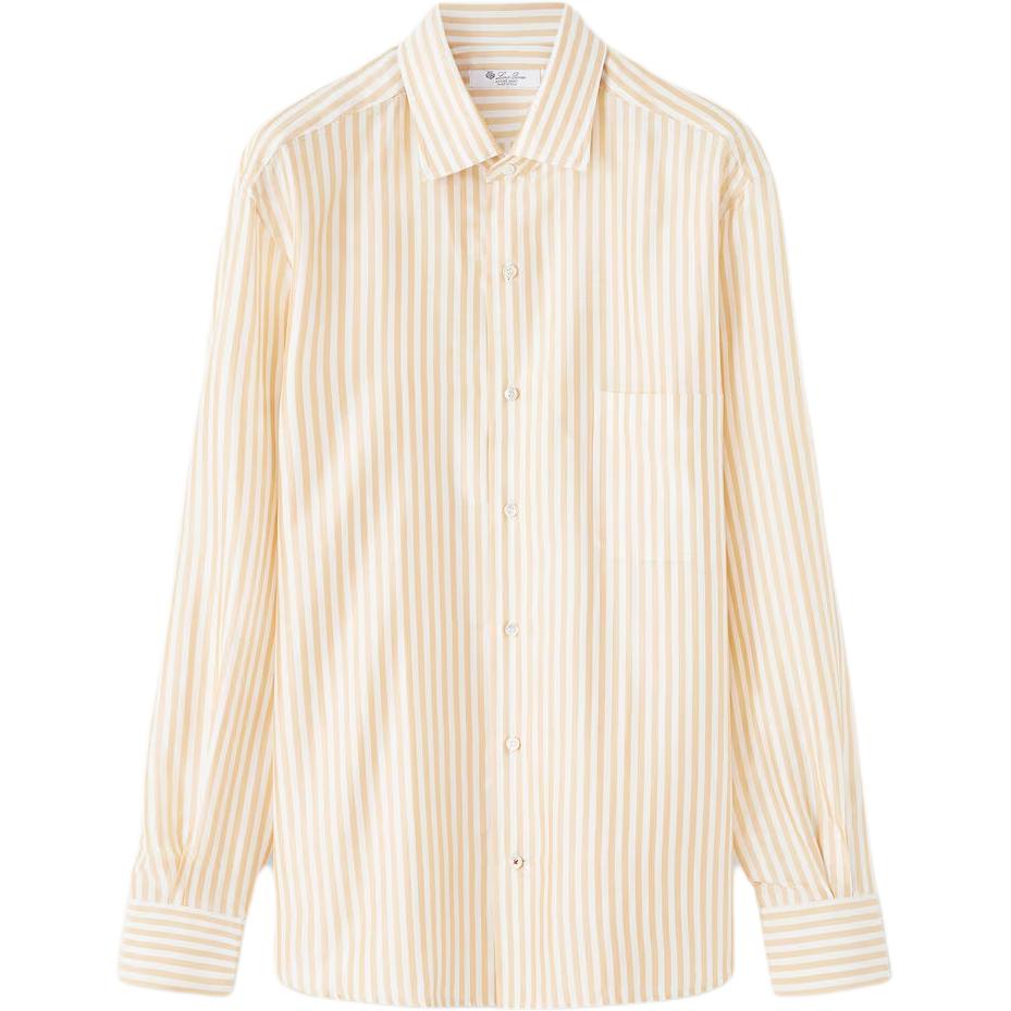 

Футболка SS26 Regular Fit мужская Loro Piana, айвори/peach розовый