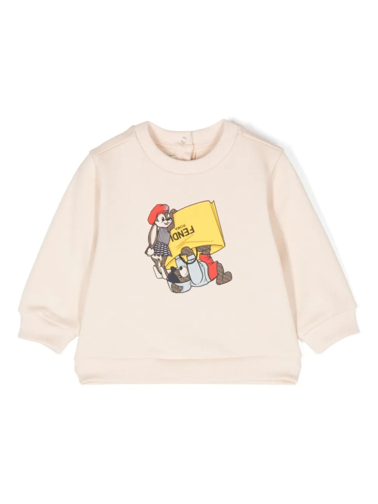 

Толстовка с графичным принтом Fendi Kids, нейтральный