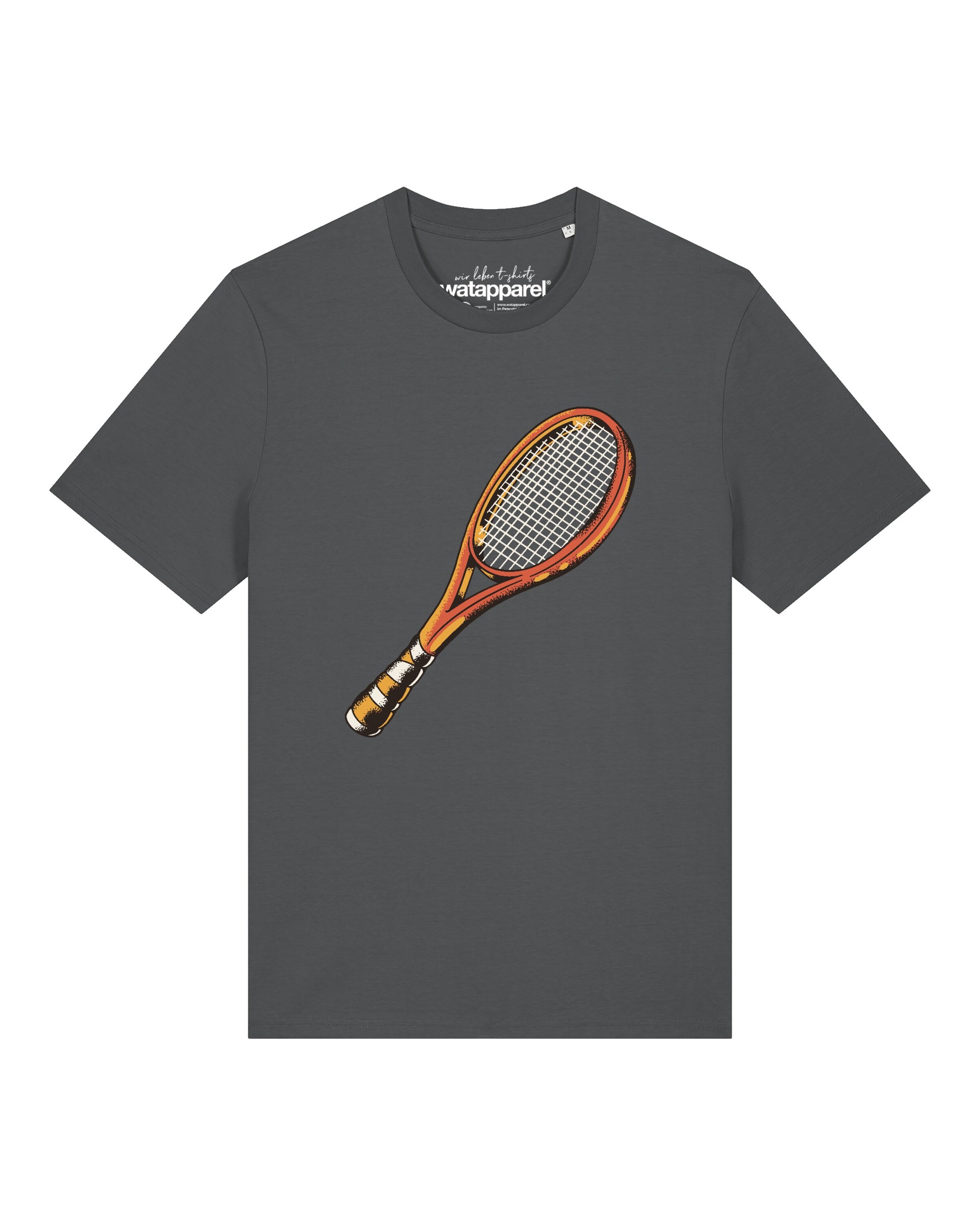 

Watapparel Футболка 'Tennisschläger' в цвете Anthracite