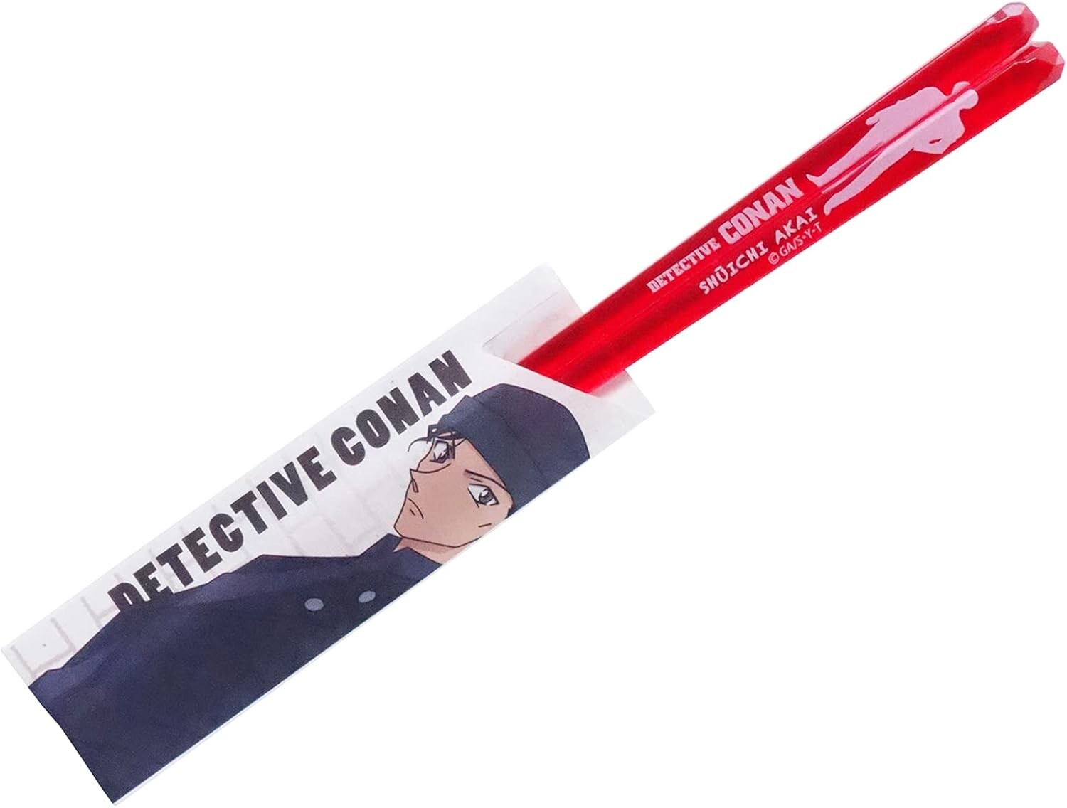 

Kaneshotouki 490527 Прозрачные палочки для еды Detective Conan Silhouette 9,1 дюйма (23 см), красный Akai, Red