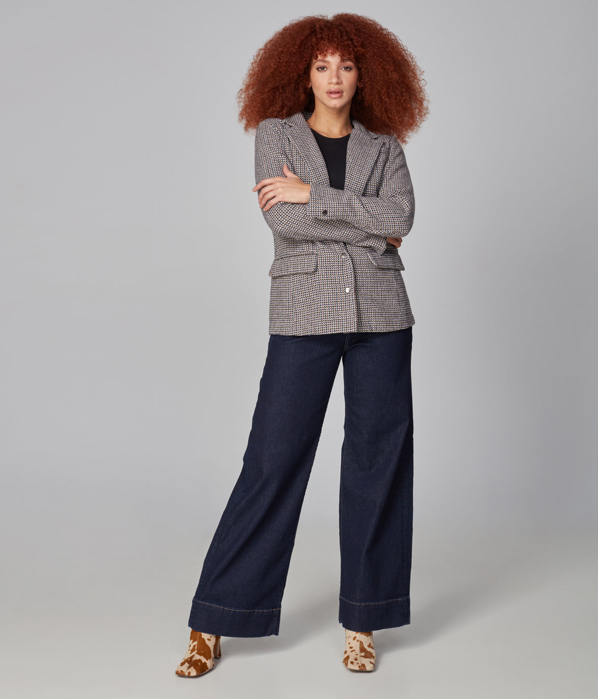 

Твидовый блейзер MONACO-CT Lola Jeans, цвет calm tweed