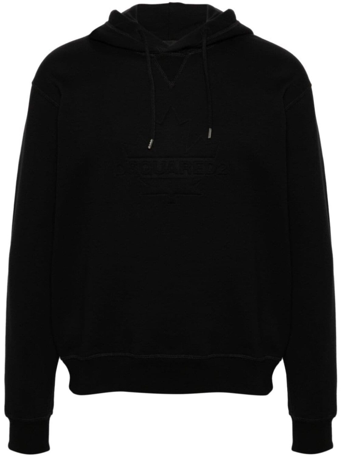 

Dsquared2 худи с тисненым логотипом, черный