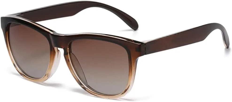 

Мужские солнцезащитные очки в стиле ретро с защитой от УФ-излучения UV400, модные, с градиентным зеркальным эффектом, женские HHZZYVY, Brown Tea Gradient