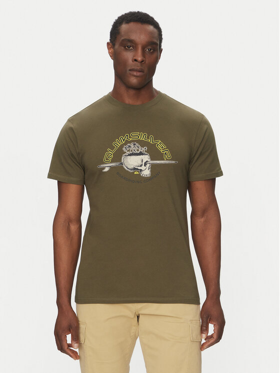 

Футболка обычного кроя EQYZT08056 Quiksilver, зеленый