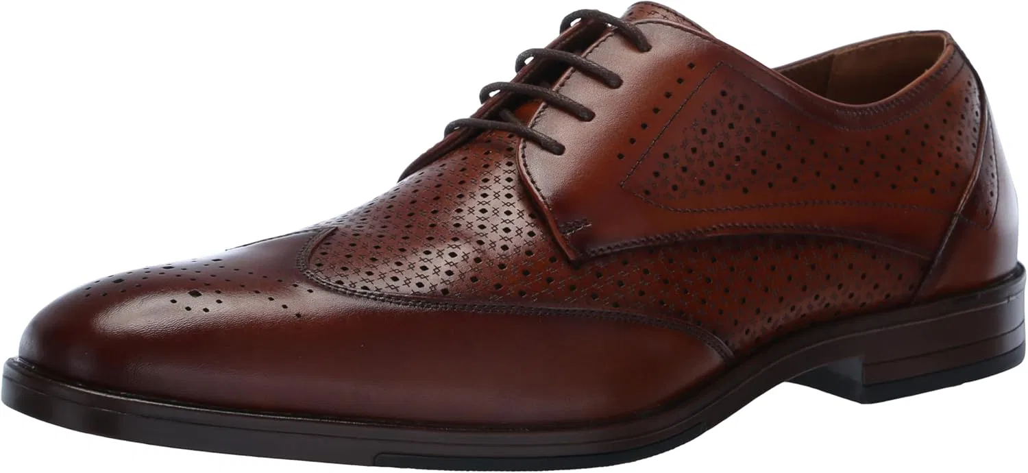 Мужские оксфорды Stacy Adams Asher Wingtip Lace, Cognac