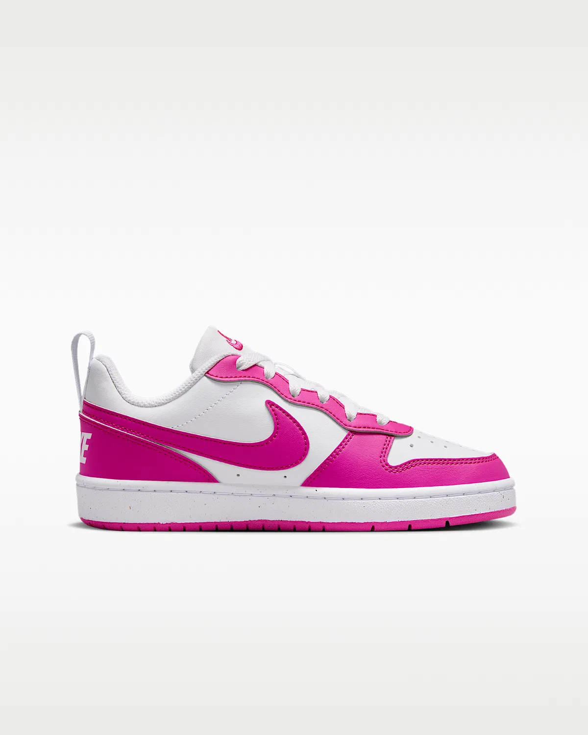 Кроссовки Nike Court Borough Low Recraft для детей, White/Laser Fuchsia — фото 3