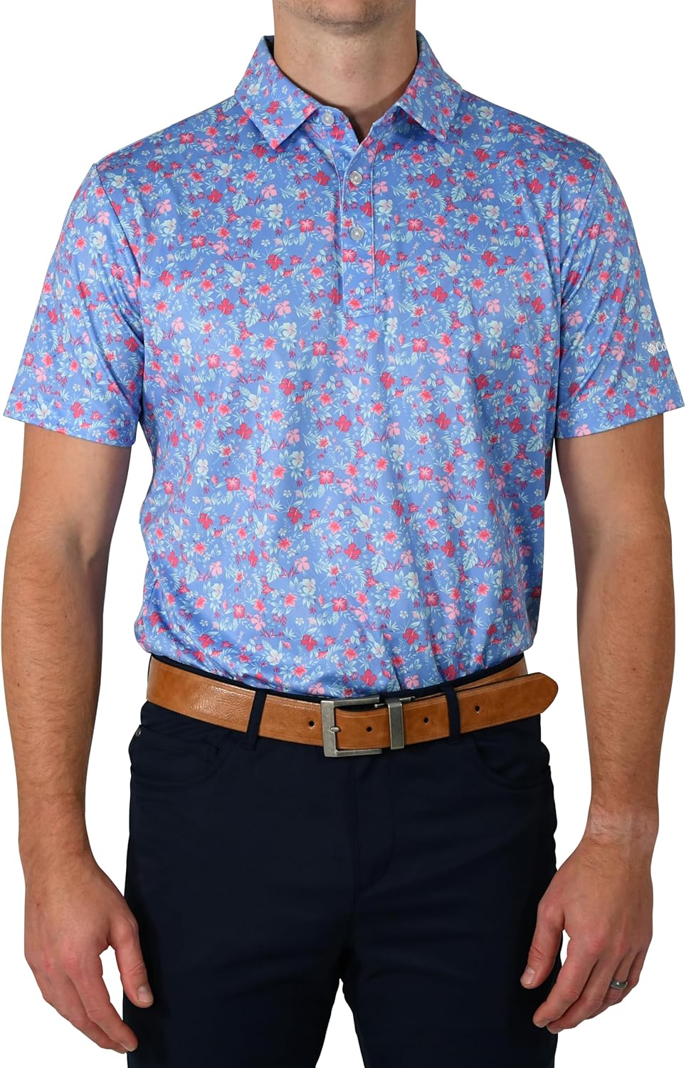 

Columbia Golf мужская поло Countryside Green, White Cap