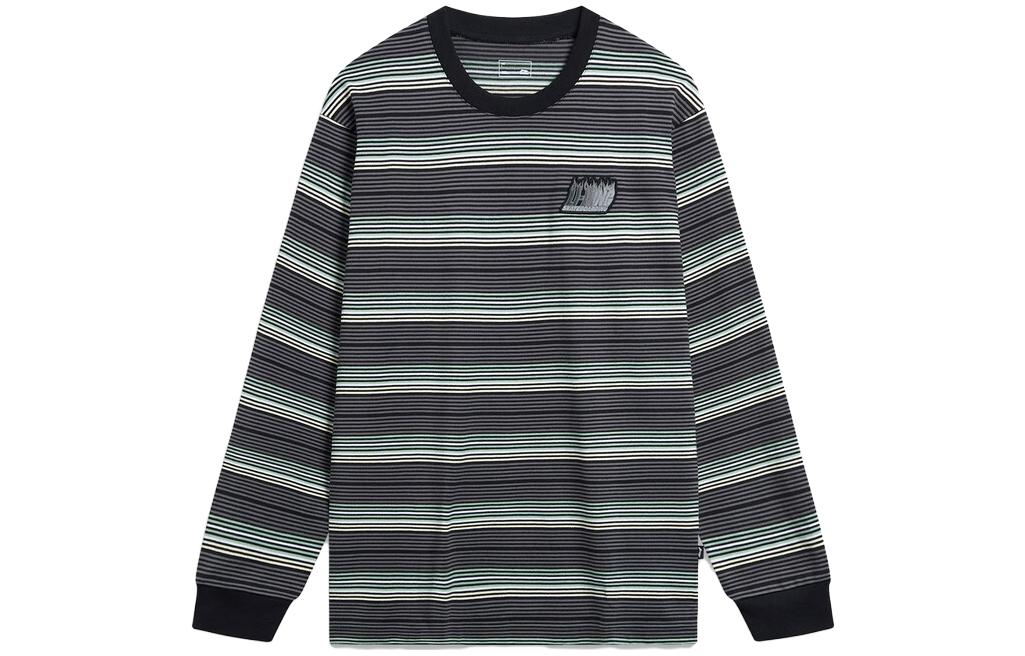 

Футболка унисекс черная в полоску LiNing