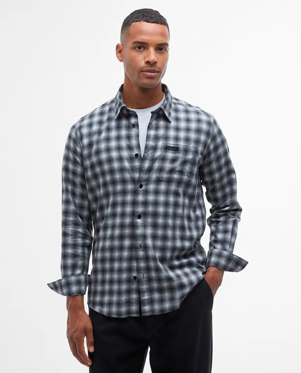 

Мужская клетчатая хлопковая рубашка Barbour International, мультиколор