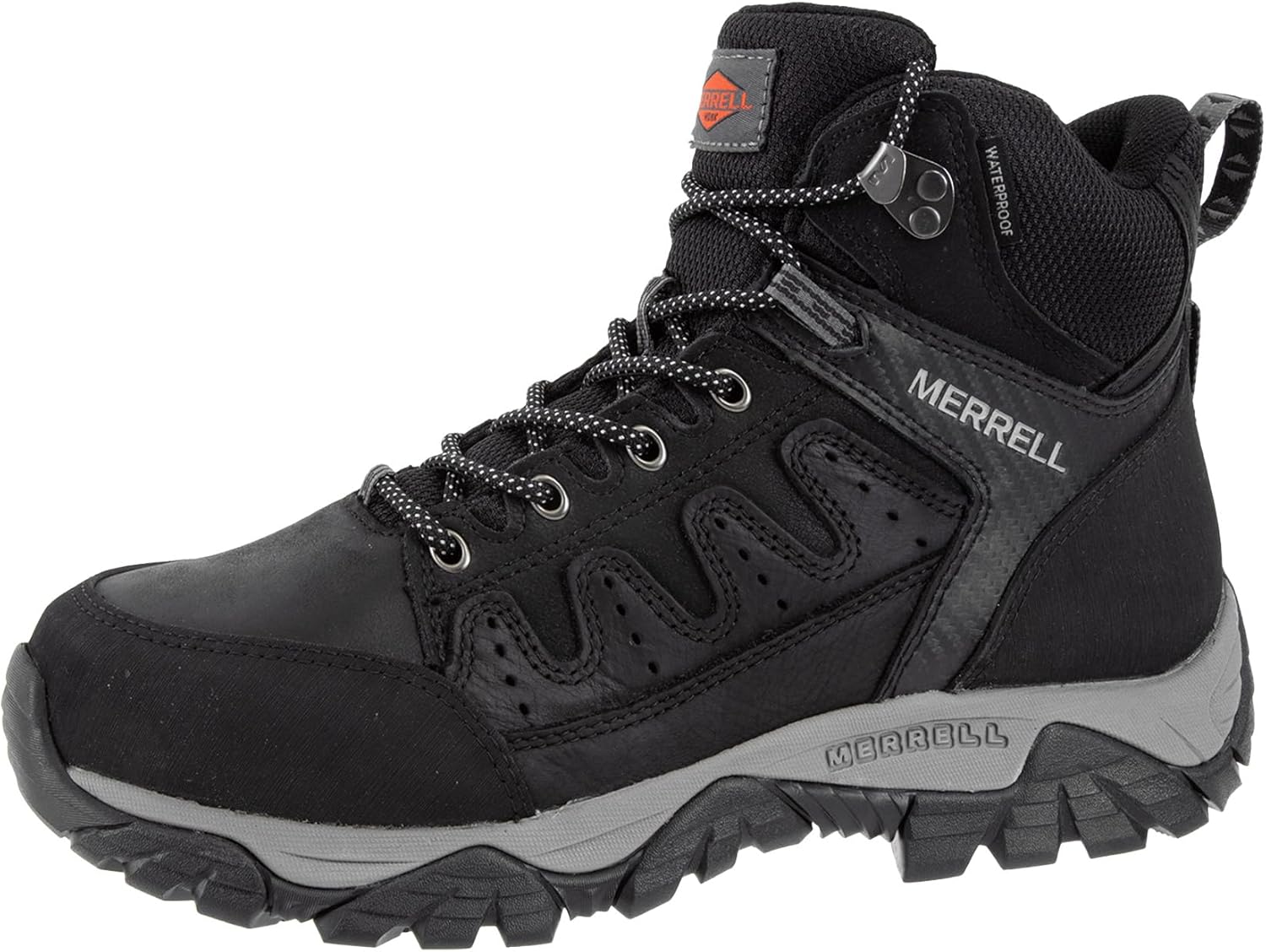

Мужские ботинки Merrell Windoc с водонепроницаемой стальной ноской среднего верха, черный