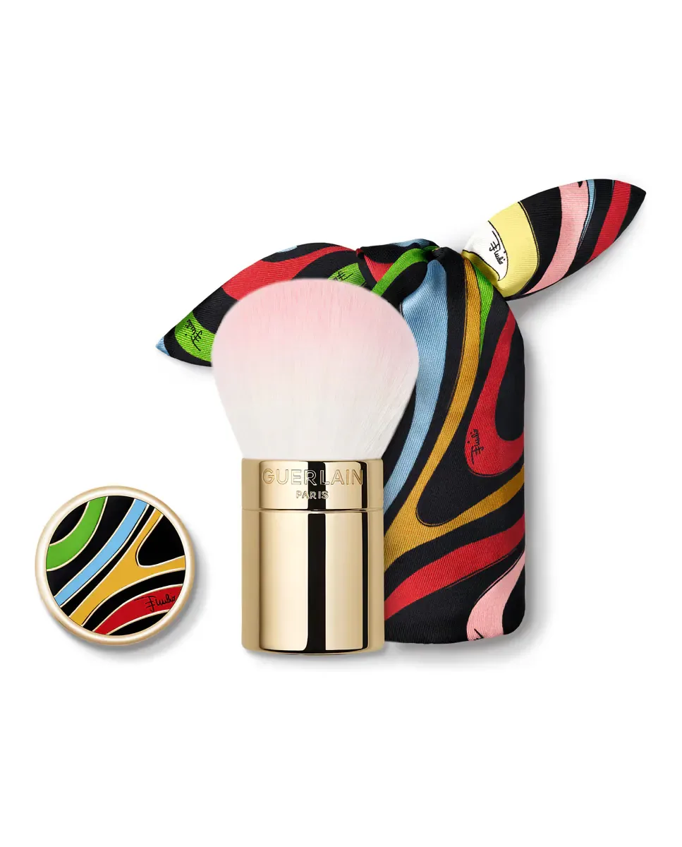 Кисть для пудры Météorites Marmo Swirl Guerlain